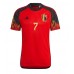 Belgien Kevin De Bruyne #7 Hemmakläder VM 2022 Kortärmad